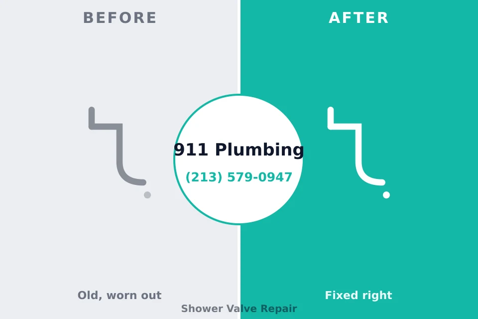 Before and after: plumbing repair Harleysville, PA